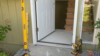 Jeld Wen Front Door Installation  Really crappy products and craftsmanship PART 1 [upl. by Bergin337]