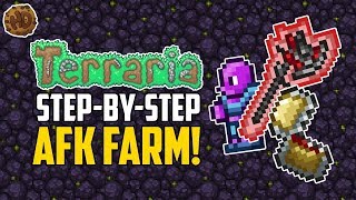 Terraria Step By Step AFK Farm  Terraria How To  HappyDays [upl. by Antonino]