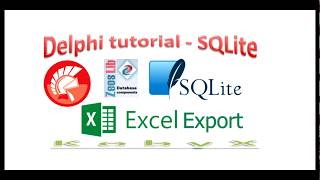 Delphi tutorial Export database to Excel [upl. by Silletram]