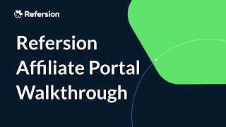 Affiliate Portal Walkthrough [upl. by Litnahc]