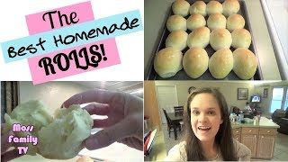 THE BEST HOMEMADE ROLLS  EASY YEAST ROLL RECIPE [upl. by Dnarud]