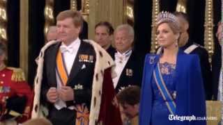 Dutch crowning WillemAlexander sworn in as king [upl. by Ragde]