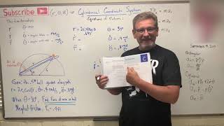 Dynamics Lesson 21  Equations of Motion Cylindrical Coordinates Example [upl. by Alset]