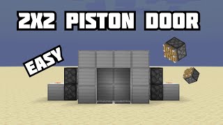 How to Make a 2x2 Piston Door EASY Minecraft 118 [upl. by Suirad]