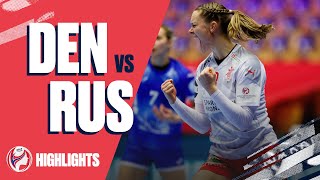 Highlights  Denmark vs Russia  Main Round  Womens EHF EURO 2020 [upl. by Datha]