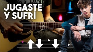 Jugaste y Sufrí  Eslabón Armado Ft DannyLux GUITARRA Tutorial  ACORDES Christianvib [upl. by Richma]