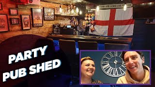 Family DIY Pub Shed  Party Log Cabin Bar  Dunster House TV [upl. by Keven]