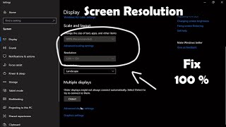 How to fix screen resolution problem windows 10 Easy Method [upl. by Philippine]