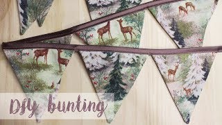 DIY Christmas Bunting Tutorial  How to Sew a Bunting [upl. by Alyk]