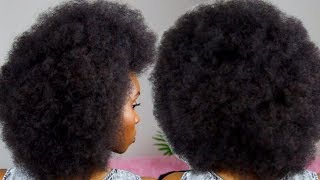 THE PERFECT AFRO TUTORIAL  4C NATURAL HAIR [upl. by Eihtak]