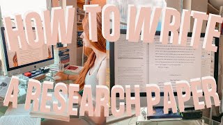 HOW TO WRITE A RESEARCH PAPER Beginners Guide to Writing Quality Essays from An Oxford Grad Student [upl. by Lidstone]