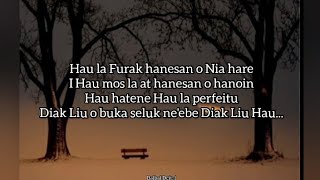 Hau La Furak hanesan o Nia hare  Lirik  Febby Reya [upl. by Ynnam]