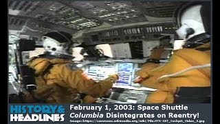 February 1 2003 Space Shuttle Columbia Disintegrates on Reentry [upl. by Aihsatan]