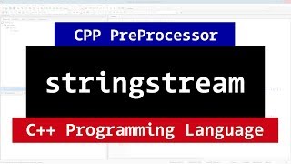 Stringstream in C  CPP Programming Video Tutorial [upl. by Clementia]