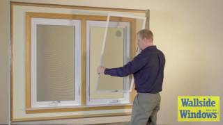 Wallside Windows Casement Window Screen Operation [upl. by Oflodor]