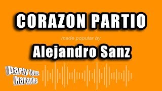 Alejandro Sanz  Corazon Partio Versión Karaoke [upl. by Laurita]