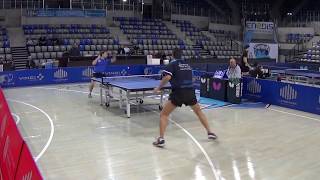 Table Tennis  Defense with Long Pips LE BOUCHER  N°271 Vs Attack Mickaël PETIOT  N°310 [upl. by Boycey]