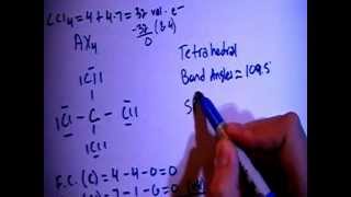 Carbon Tetrachloride CCl4 Lewis Dot Structure [upl. by Gold201]