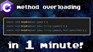 C method overloading 🤯 [upl. by Svoboda525]