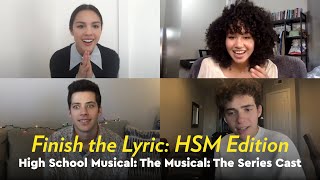 HSMTMTS Cast Play Finish the Lyric HSM Edition  POPSUGAR Pop Quiz [upl. by Kobi736]