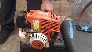 Stihl polesaw ht101 carburetor adjustment [upl. by Ycart]