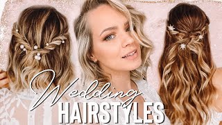 Wedding Hairstyles you can do BY YOURSELF  Kayley Melissa [upl. by Clerissa]