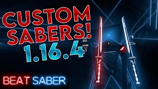 How to get Custom Sabers in Beat Saber v1164 WORKING 2021 [upl. by Ayres]