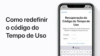 Como redefinir o código do Tempo de Uso no iPhone iPad e iPod touch — Suporte da Apple [upl. by Olive231]