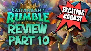 RASTAKHANS RUMBLE REVIEW  Part 10  Card Review  Hearthstone [upl. by Nedarb]