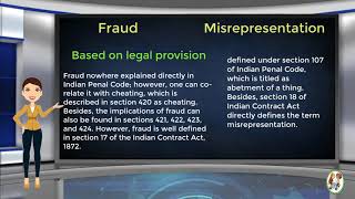 What is Difference Between Fraud amp Misrepresentation [upl. by Anytsirhc]