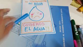 DÍPTICO CONTAMINACIÓN DEL AGUA [upl. by Fern]