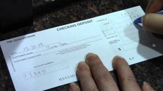 How To Complete A Deposit Ticket [upl. by Hennessy]