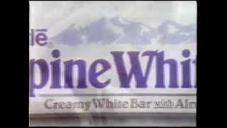 1990 Nestle Alpine White Candy Bar Commercial [upl. by Eelloh]