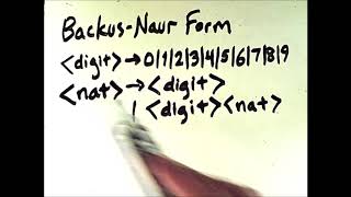 Programming Language Syntax BackusNaur Form BNF [upl. by Lucie]