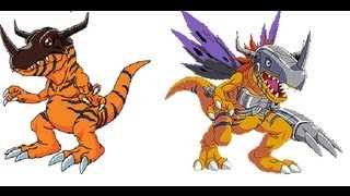 Digivolving Greymon to Metal Greymon [upl. by Rufus554]