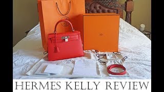 Hermes Kelly 28 Review inc Sellier vs Retourne price amp story of how to buy Hermes Kelly bag [upl. by Nolyag]