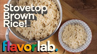 How to cook brown rice on stove top [upl. by Nomar680]