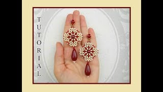 Tutorial Orecchini RENEE by Burzy Creazioni e Semplici Bijoux  handmade earrings DIY [upl. by Akehsal996]