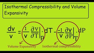 Isothermal Compressibility and Volume Expansivity [upl. by Jobi]