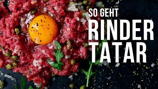 Rinder Tatar  Das einfache Rezept [upl. by Nerwal]