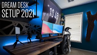 Ultimate Dream Desk Setup Build  8ft Desk  IKEA  Custom [upl. by Aynodal]