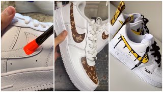 TIKTOK custom shoes Air Force 1 Edition af1 pt 23 [upl. by Goodard]