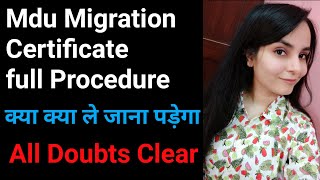 Mdu migration certificate proper procedure  how to get provisionalmigration certificate from mdu [upl. by Felecia]