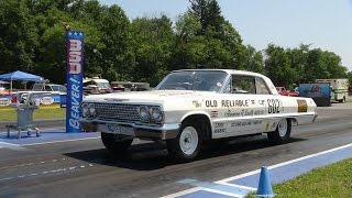 1963 Z11 The Old Reliable Chevy Ride Along at Beaver Springs Dragway and York Muscle Car Reunion [upl. by Reyna156]