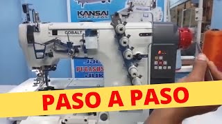 ENHEBRADO DE MÁQUINA RECUBRIDORA COLLARETA │PASO A PASO [upl. by Cheshire]