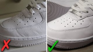 How To Get Creases Out Of Nike Air Force 1s BEST WAY [upl. by Moya]