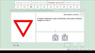 Quiz PATENTE B  ESAME DI TEORIA  SIMULAZIONE ESAME [upl. by Bashuk]