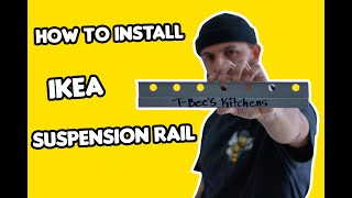 How To Install IKEA kitchen Suspension Rail what the instructions dont tell you [upl. by Ihcehcu]