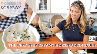 Easy Creamy Horseradish Sauce Recipe [upl. by Arni667]