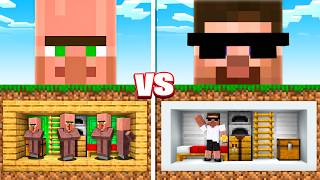 VILLAGER BASE vs CARRY DEPIE BASE IN MINECRAFT️‍🔥 [upl. by Yroj]